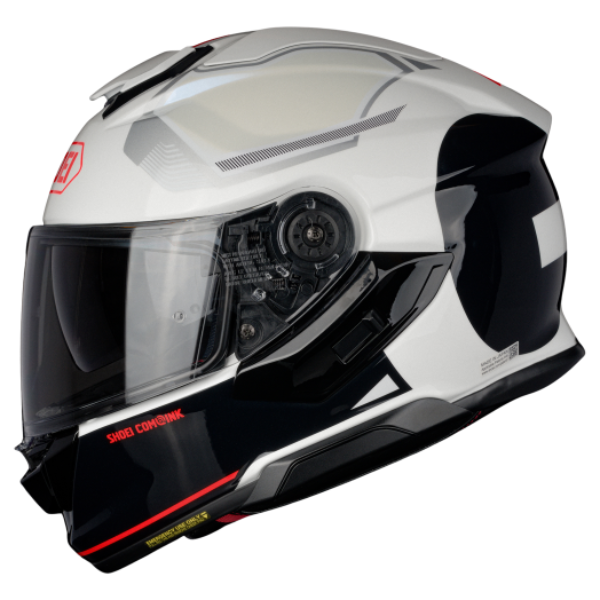 Studio image on a white background of Shoei, GT-Air 3 Mike Helmet, showing helmet design, venting, and shell details, Colors: Blue/Red TC-2, Yellow/White TC-3, Black/Green TC-4, White/Black TC-6, SKU 0121170203