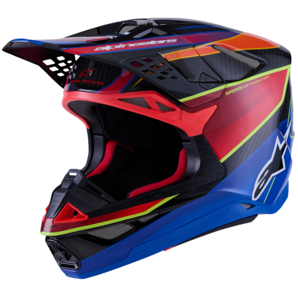 482-00186L, Alpinestars, Supertech M10 Era Helmet, Gold/Yellow/Rio Red Glossy, Pink/violet/Yellow Fluo Glossy, Blue/Red/Yellow Fluo Glossy, Sizes product photo