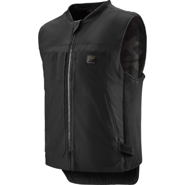 High-resolution studio image of Alpinestars - Tech-Air 3 v2 Canvas Vest; showing overall shape and visible design details; SKU 270114; Colors: Tan, Black