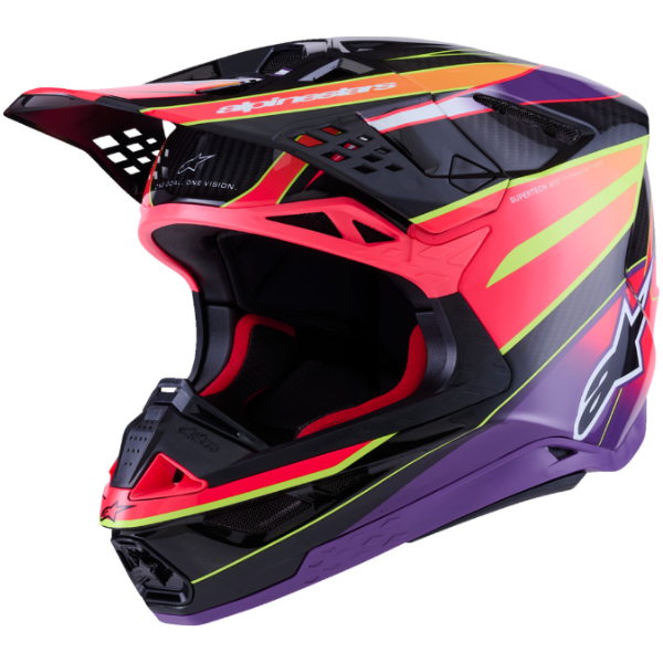 482-00185M, Alpinestars, Supertech M10 Era Helmet, Gold/Yellow/Rio Red Glossy, Pink/violet/Yellow Fluo Glossy, Blue/Red/Yellow Fluo Glossy, Sizes product photo