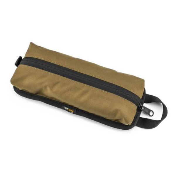 High-resolution studio image of Kriega - Tool Pouch; showing overall shape and visible design details; SKU 7020791500; Colors: Black, Orange, Coyote