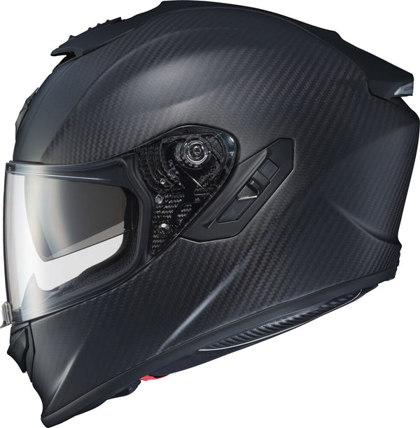 Scorpion EXO - EXO-ST 1400 Evo Carbon Helmet, motorcycle helmet, detail view, color options: 2XL, LG, MD, SM, XL, sizes: Black, Matte Black
