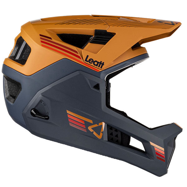 Image showing Leatt, V23 Enduro 4.0 Helmet (MTB) Mountain Bike in Suede, Colors: Pine, Stealth, Suede, White, Sizes: LG, MD, SM, SKU: 1023014452