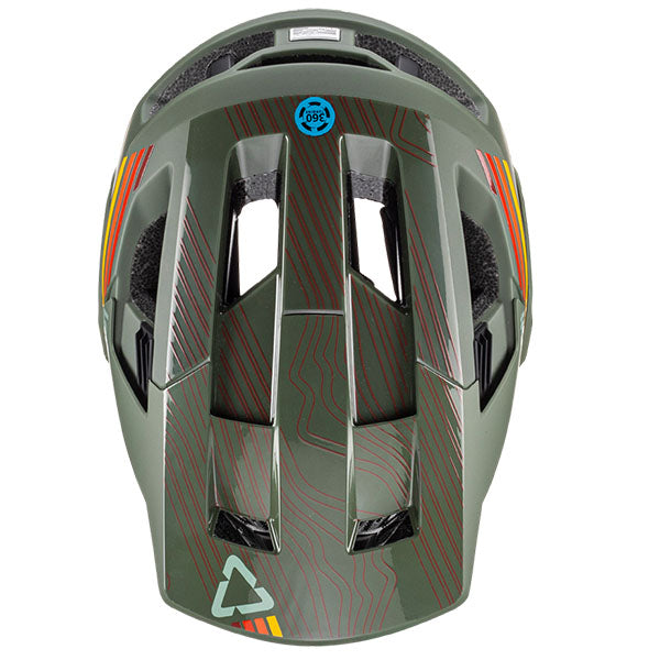 Detailed product image of Leatt, V23 Enduro 4.0 Helmet (MTB) Mountain Bike, Colors: Pine, Stealth, Suede, White, Sizes: LG, MD, SM, SKU: 1023014452