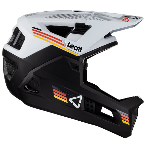 Product photo showing Leatt, V23 Enduro 4.0 Helmet (MTB) Mountain Bike, Colors: Pine, Stealth, Suede, White, Sizes: LG, MD, SM, SKU: 1023014452