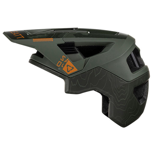 Detailed product image of Leatt, V23 AllMtn 4.0 Helmet in Pine, Colors: Flame, Pine, Stealth, Titanium, Sizes: LG, MD, SM