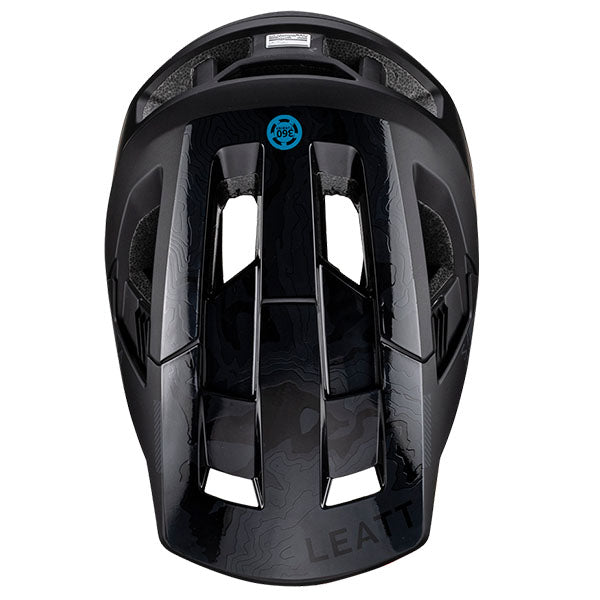 Detailed product image of Leatt, V23 AllMtn 4.0 Helmet in Stealth, Colors: Flame, Pine, Stealth, Titanium, Sizes: LG, MD, SM