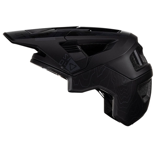 Product photo showing Leatt, V23 AllMtn 4.0 Helmet in Titanium, Colors: Flame, Pine, Stealth, Titanium, Sizes: LG, MD, SM