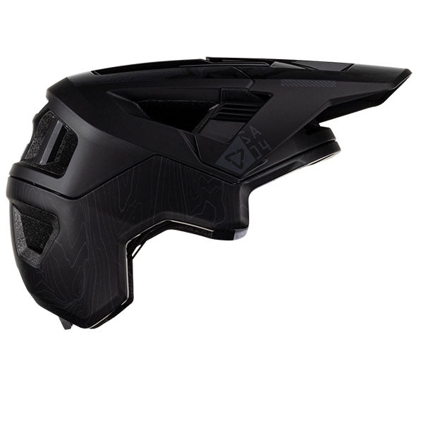 Detailed product image of Leatt, V23 AllMtn 4.0 Helmet in Stealth, Colors: Flame, Pine, Stealth, Titanium, Sizes: LG, MD, SM