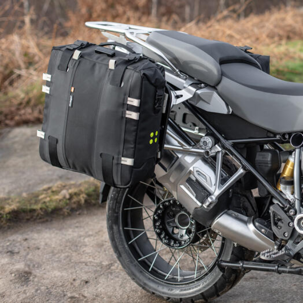 Clean studio shot of Kriega - OS Soft Panniers (Single); showing overall shape and visible design details; SKU 7020510522