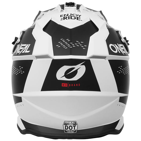 Clean studio photo on a white background of O'Neal, 2 Series Slam V.23 Helmet, SKU 0200-513, color options Black/White, sizes XS–2X