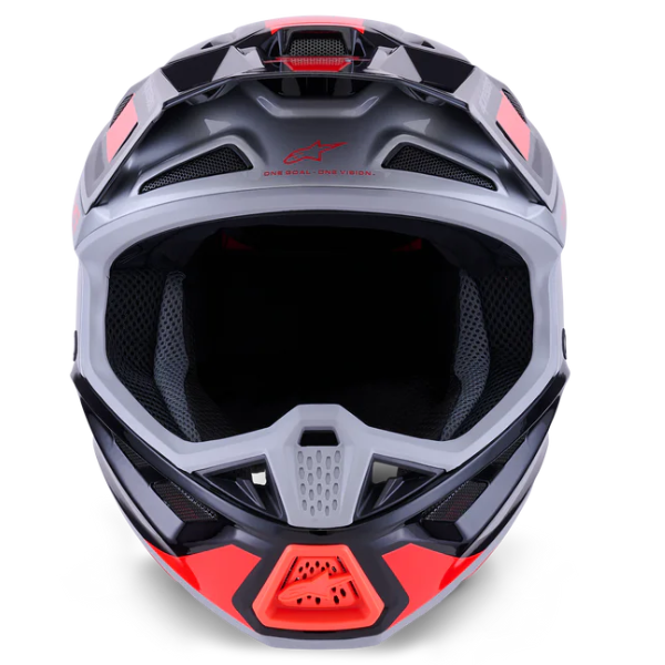 8301626-1565-2XL, Alpinestars, S-M7 Rise Helmet, Black/Silver/Red Fluo Glossy, Black/Yellow/Pink Glossy, Blue/White Glossy, Sizes XS, SM, MD, LG, XL product photo