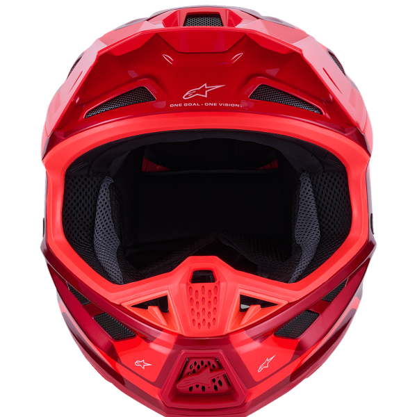 482-001872X, Alpinestars, S-M7 Core Helmet, Red Glossy, Orange/Blue Matte, Sizes XS, SM, MD, LG, XL product photo