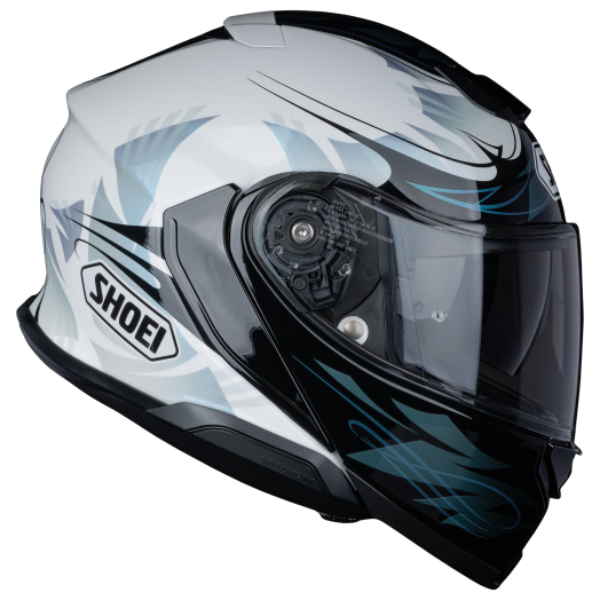Studio image on a white background of Shoei, Neotec 3 Breeze Modular Helmet, showing helmet shell shape, vent layout, and exterior graphics, Colors: TC-2, SKU 01201602