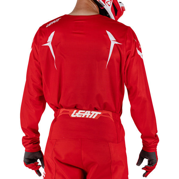 Detailed product image of Leatt, V26 Moto 3.5 Jersey in Orange, Colors: Blue, Brown, Orange, Red, Retro Pink, Stealth Black/Grey, Storm Teal, Sizes: 2-5, SKU: 5026020542
