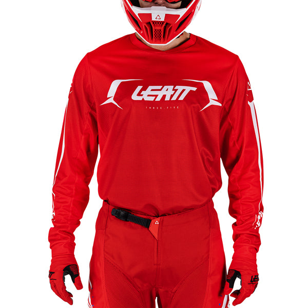 Studio product image of Leatt, V26 Moto 3.5 Jersey in Orange, Colors: Blue, Brown, Orange, Red, Retro Pink, Stealth Black/Grey, Storm Teal, Sizes: 2-5, SKU: 5026020542