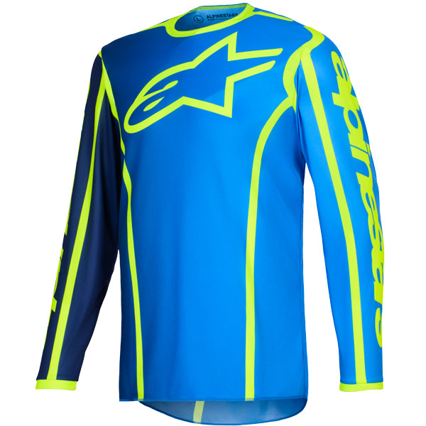 3761226-106-XL, Alpinestars, Fluid Apex Jersey, Multicolor, Black/Gray, Red/White, Yellow/Black, Blue/Yellow Fluo, Sizes SM, MD, LG, XL product photo