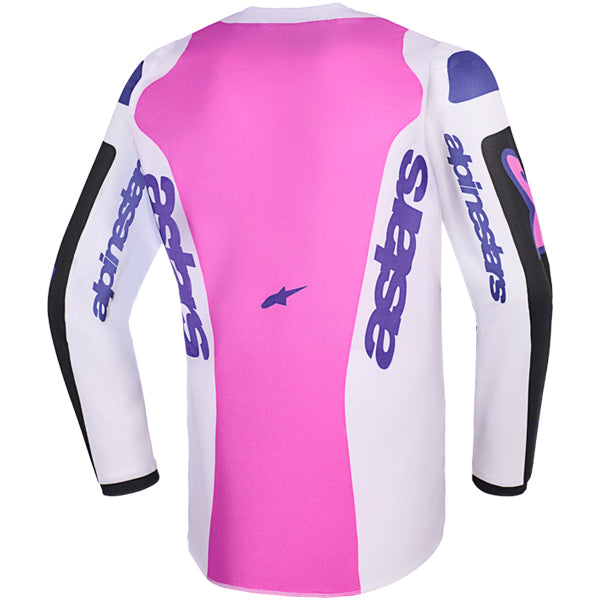 3770926-1568-M, Alpinestars, Fluid Grid Jersey (Youth), Black/Light Gray/Purple, Orange/UCLA Blue, Sizes Y-SM, Y-MD, Y-LG, Y-XL product photo - alternate view