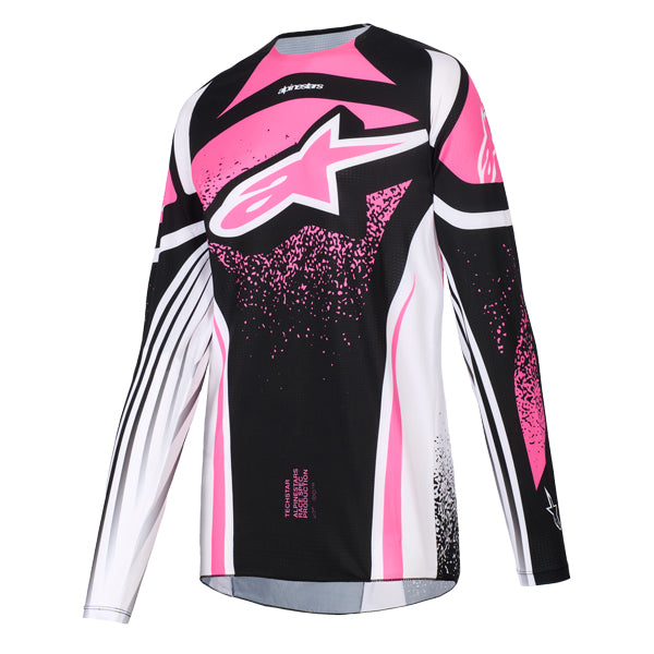 3780926-7264-S, Alpinestars, Stella Techstar Nomur Jersey (Womens), Light Blue/Off White/Black, Black/White/Fushsia, Sizes XS, SM, MD, LG, XL product photo