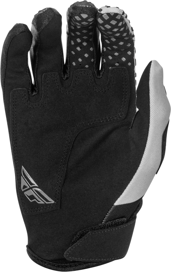 Fly Racing Kinetic Gloves front angle view Colors: Black/Grey Sizes: XS to 3X SKU:379-410 | Available at BTO Sports.