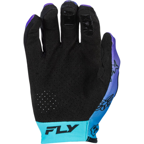 Fly Racing Lite Outline Gloves (Youth) product view Colors: Purple/Blue/Black Sizes: Y-LG to Y-SM SKU:379-715 | Available at BTO Sports.