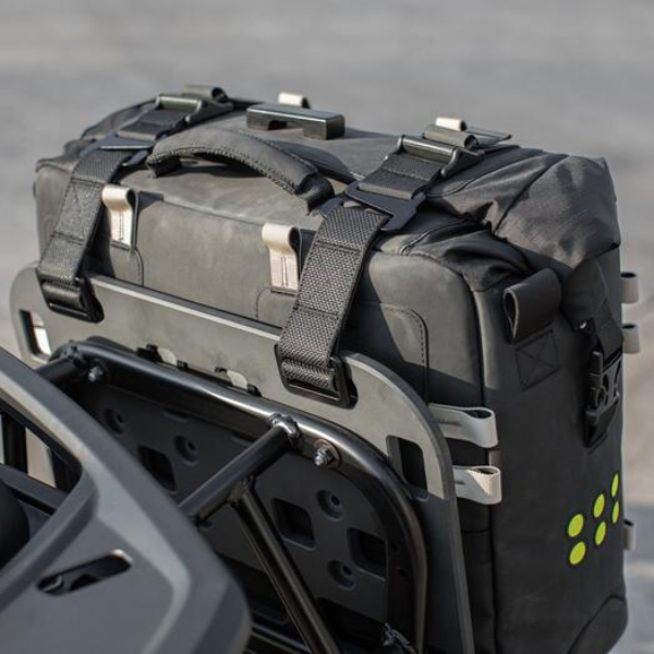 Studio photo on a white background of Kriega - OS Soft Panniers (Single); showing overall shape and visible design details; SKU 7020510522