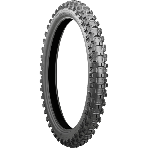 Studio image on a white background of Bridgestone, Battlecross X31 Tires, highlighting materials, construction, and product design, Colors: Front, Rear, SKU 03120496