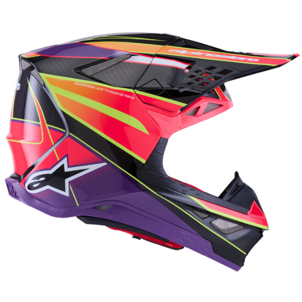 482-00185X, Alpinestars, Supertech M10 Era Helmet, Gold/Yellow/Rio Red Glossy, Pink/violet/Yellow Fluo Glossy, Blue/Red/Yellow Fluo Glossy, Sizes product photo