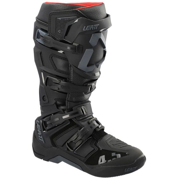 Product photo showing Leatt, 4.5 Boots in White, Colors: Black, Forge, Orange, White, Sizes: 7-13, SKU: 3021100226