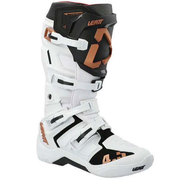 Detailed product image of Leatt, 4.5 Boots in Black, Colors: Black, Forge, Orange, White, Sizes: 7-13, SKU: 3021100226