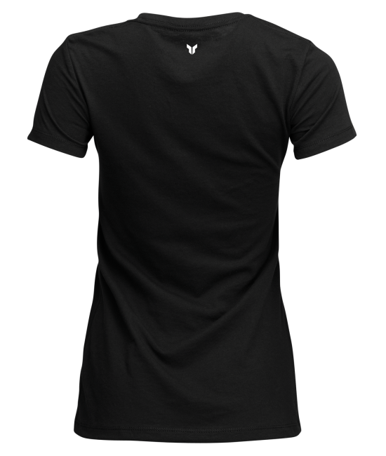 High-resolution studio image of Thor Brave T-Shirt (Women's); showing tee fit, printed graphics, and crew neckline; SKU 303142; Colors: White, Black - alternate view