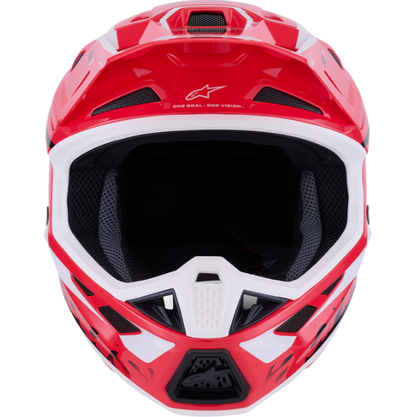 482-00190S, Alpinestars, S-M7 Deed Helmet, Red/Black/White Glossy, Purple/Pink Glossy, Blue/Yellow Fluo Glossy, Sizes XS, SM, MD, LG, XL product photo