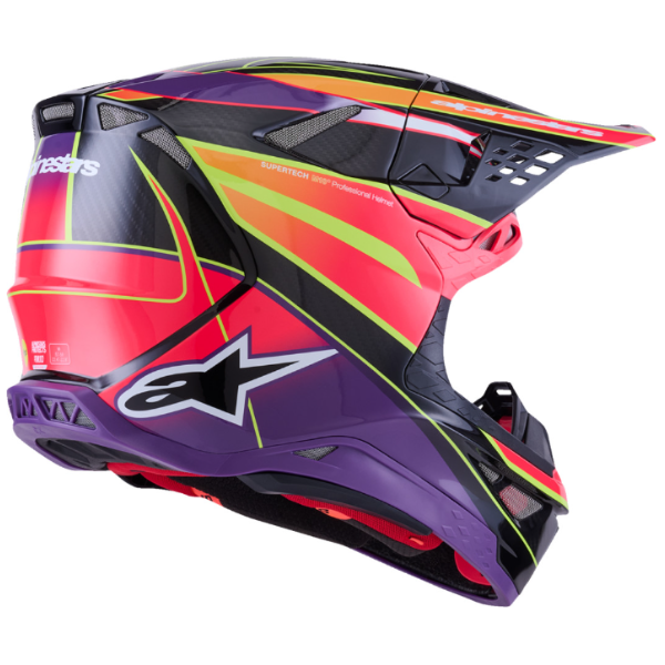 482-001852X, Alpinestars, Supertech M10 Era Helmet, Gold/Yellow/Rio Red Glossy, Pink/violet/Yellow Fluo Glossy, Blue/Red/Yellow Fluo Glossy, Sizes product photo