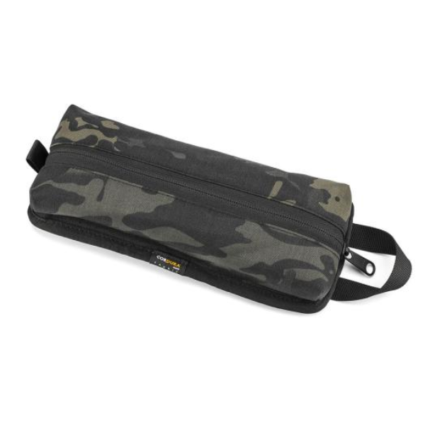 Studio photo on a white background of Kriega - Tool Pouch; showing overall shape and visible design details; SKU 7020791500; Colors: Black, Orange, Coyote