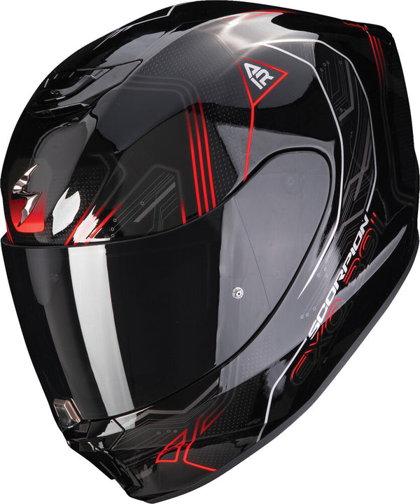 Scorpion EXO - EXO R330 Bendr Helmet, motorcycle helmet, detail view, color options: 2XL, LG, MD, SM, XL, sizes: Black, Pink/White, Red