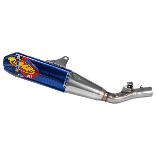 FMF Factory 4.1 RCT Slip-On - Honda CRF450R and CRF450RX - Anodized Blue Titanium with Carbon Cap - FMF part 79-041631