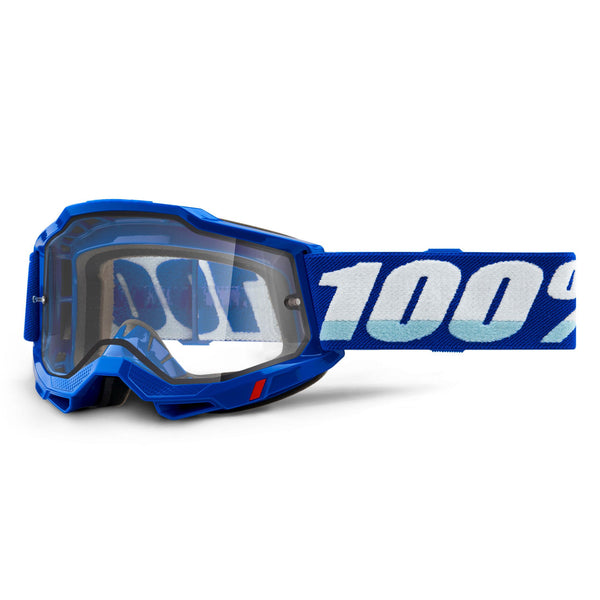 Product photo of 100%, Accuri 2.0 Enduro Moto Goggle (Clear Dual Lens), Goggles, SKU 26012846, color options Black, Blue, Red, Fluo Yellow, Neon Orange, Blue/White
