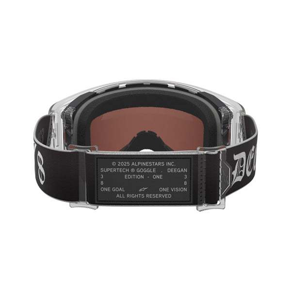 High-resolution studio image of Alpinestars - LE DNGR38 XXV Supertech Vision Goggles; showing frame shape, strap design, and lens style; SKU 26013981