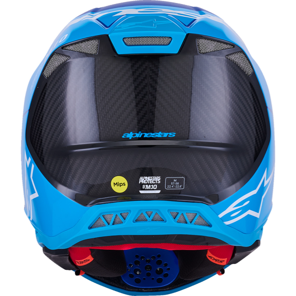 01108583, Alpinestars, Supertech M10 Flood Helmet, Black/Dark Gray Matte & Glossy, Red Fluo/Red Matte & Glossy, Met Blue/Med Blue/Black Carbon Matt product photo