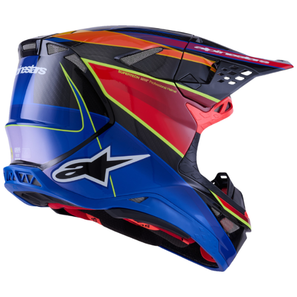 01108601, Alpinestars, Supertech M10 Era Helmet, Gold/Yellow/Rio Red Glossy, Pink/violet/Yellow Fluo Glossy, Blue/Red/Yellow Fluo Glossy, Sizes product photo