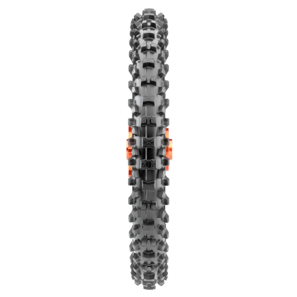 Studio photo on a white background of Maxxis - Maxxcross MX-SI Tires; showing overall shape and visible design details; SKU 870-80; Colors: Front, Rear