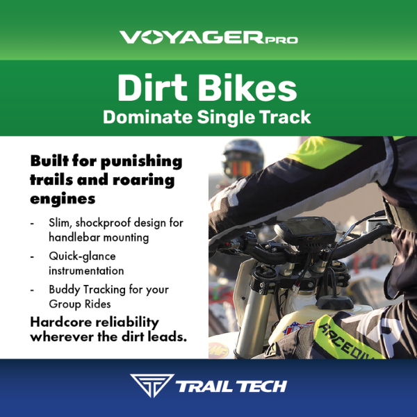 Professional studio photo of Trail Tech - Voyager Pro Honda; showing overall shape and visible design details; SKU 665-9221