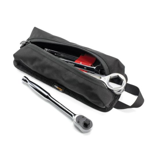 Clean studio shot of Kriega - Tool Pouch; showing overall shape and visible design details; SKU 7020791500; Colors: Black, Orange, Coyote, Multicam Black
