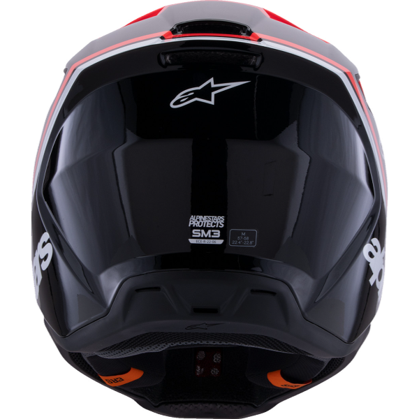 01109007, Alpinestars, S-M3 Radium Helmet, Black/Red Fluo/White Glossy, Gray/Black/Yellow Fluo Matte, Black/White/Gray Glossy, Sizes XS, SM, MD, LG, XL product photo
