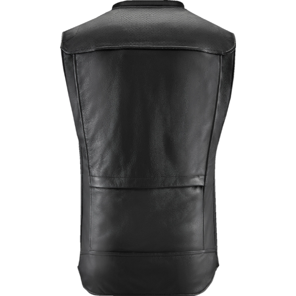High-resolution studio image of Alpinestars - Tech-Air 3 v2 Leather Vest; showing overall shape and visible design details; SKU 270114; Colors: Black