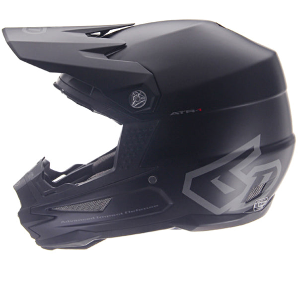 6D helmet matte product view — with ODS impact management for angular and linear energy, ventilated and lightweight, SKU 10-3705.