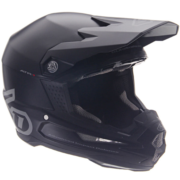 6D helmet matte product view — with ODS impact management for angular and linear energy, ventilated and lightweight, SKU 10-3708.