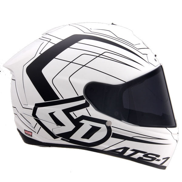 6D helmet angled view — with ODS impact management for angular and linear energy, ventilated and lightweight, SKU 30-0306.