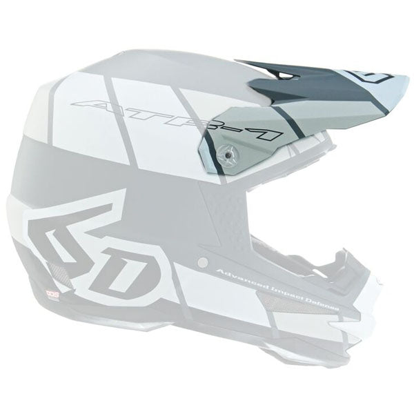 6D helmet white product view — with ODS impact management for angular and linear energy, ventilated and lightweight, SKU 72-3723.