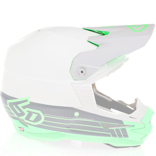 6D helmet green product view — with ODS impact management for angular and linear energy, ventilated and lightweight, SKU 72-3721.